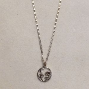 SS925 Mushroom Necklace
